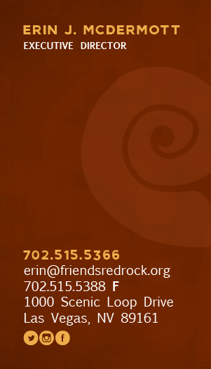 Friends of Red Rock Canyon Business Card 