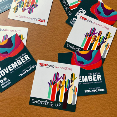 TEDxABQ Women's Event invitations